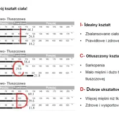 Analiza mięśniowo-tłuszczowa: idealny, otłuszczony i dobrze ukształtowany. Ile białka na redukcji? Zbilansowane ciało to klucz.
