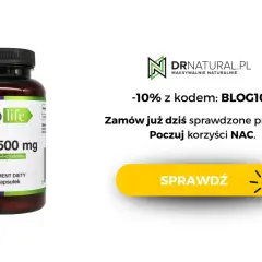 Suplement diety NAC 500 mg od Supplife. Odkryj korzyści NAC i zamów już dziś! -10% z kodem BLOG10.