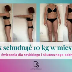 Kobieta pokazuje metamorfozę po odchudzaniu. Dowiedz się, ile kcal jeść, żeby schudnąć 10 kg.