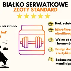 Wysokiej jakości ranking odżywek białkowych: mleko od krów z wolnego wybiegu, bez GMO, wytwarzane na zimno, bez dodatków.