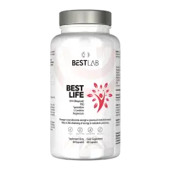 Suplement diety Best Life z Q10, PQQ, L-karnityną, magnezem i spermidyną. Wspiera metabolizm.