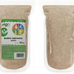 Opakowanie babki jajowatej łuski, naturalnego suplementu diety.