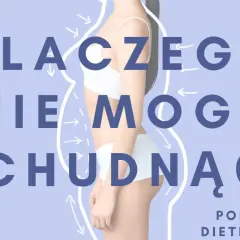 Dlaczego nie mogę schudnąć? Sylwetka kobiety z zaznaczonymi strzałkami sugerującymi proces odchudzania. Poradnik dietetyczny.