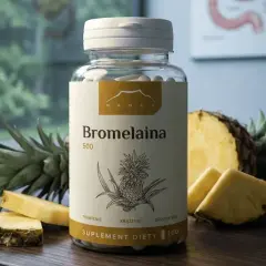 Suplement diety Bromelaina 500 mg. Dowiedz się, bromelaina co to jest i jak wspiera trawienie, krążenie i drożność nosa.