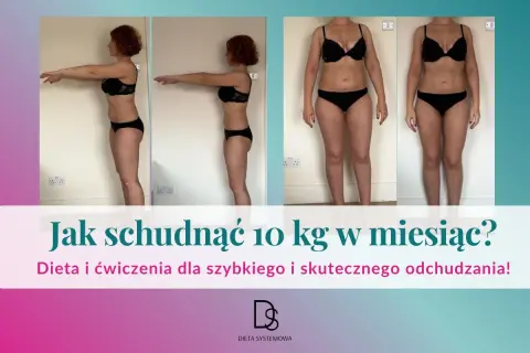 Kobieta pokazuje metamorfozę po odchudzaniu. Dowiedz się, ile kcal jeść, żeby schudnąć 10 kg.