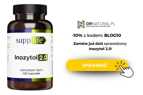 Suplement diety Inozytol 2.0 od SuppLife. Sprawdź, czy występują inozytol skutki uboczne, zamawiając z kodem BLOG10.