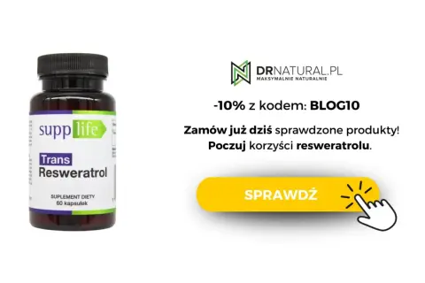 Suplement diety Trans Resweratrol od Supplife. Dowiedz się, resweratrol co to i poczuj jego korzyści. -10% z kodem BLOG10.