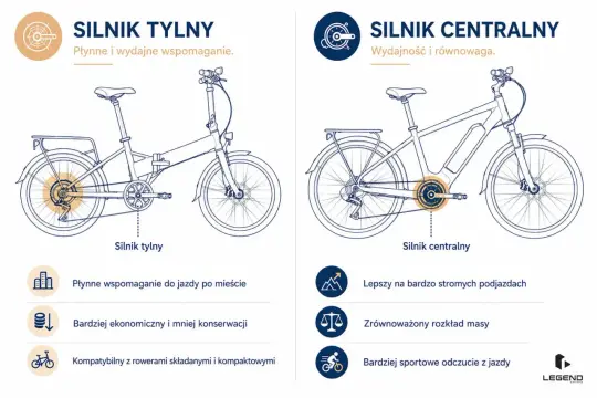 Porównanie rowerów elektrycznych: silnik tylny do miasta, centralny na podjazdy. Jaki rower elektryczny wybrać?