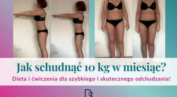 Kobieta pokazuje metamorfozę po odchudzaniu. Dowiedz się, ile kcal jeść, żeby schudnąć 10 kg.