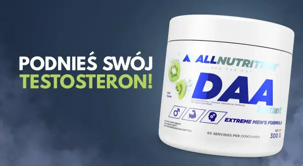 Suplement diety DAA o smaku kiwi, który pomoże Ci podnieść testosteron. Idealny dla mężczyzn.