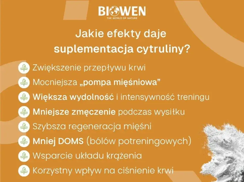 Cytrulina przed treningiem korzyści