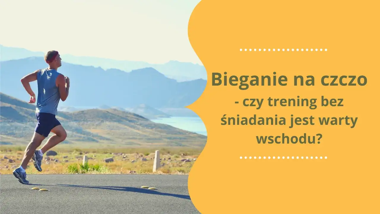biegacz o wschodzie słońca, poranny bieg, bieganie na czczo