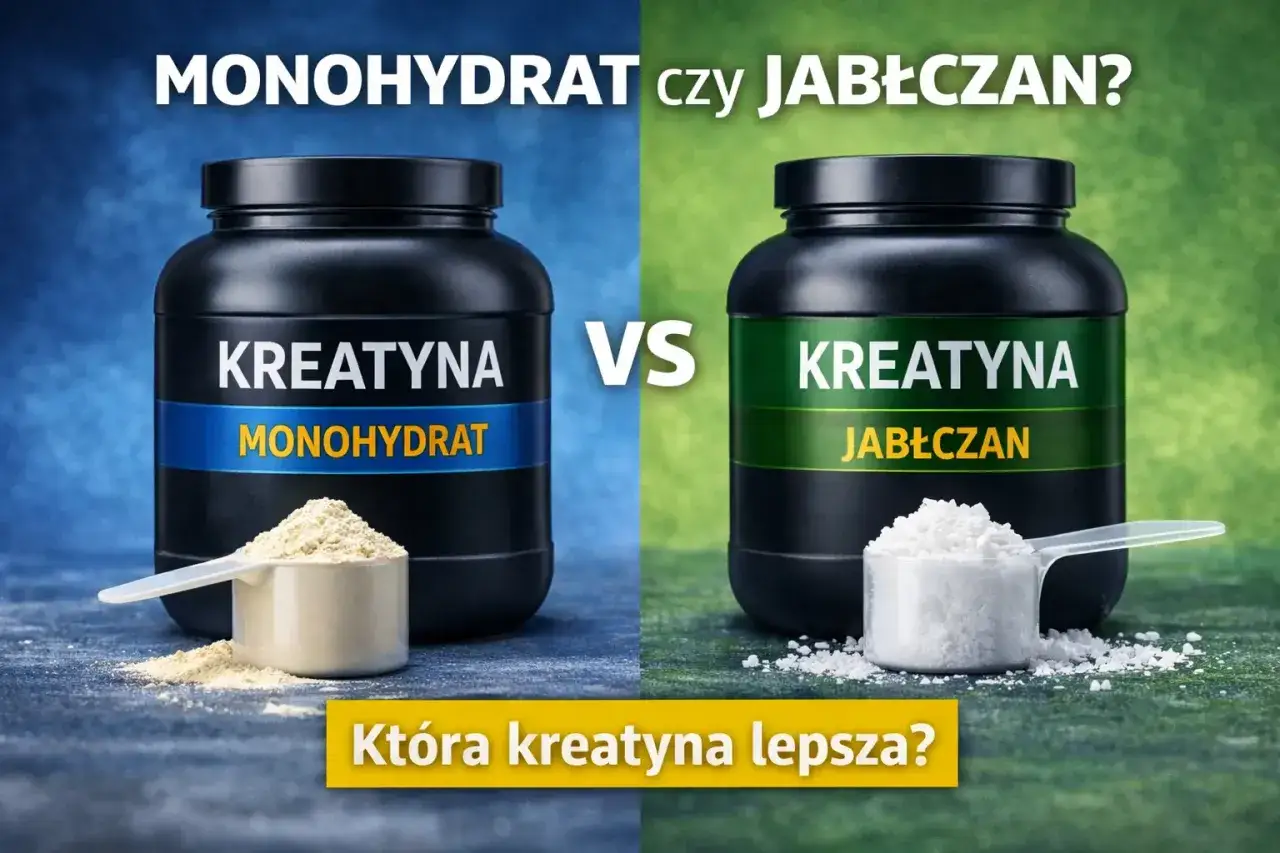 Dwa rodzaje kreatyny: monohydrat i jabłczan, porównane w celu wyboru najlepszego stacku kreatynowego.