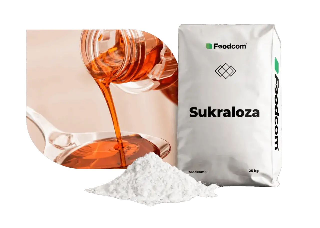Słodzik sukraloza w proszku i płynie, opakowanie 25 kg. Dowiedz się, sukraloza co to jest i jak działa.