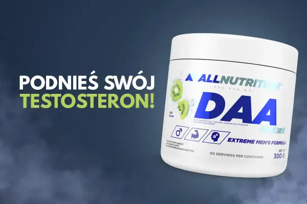 Suplement diety DAA o smaku kiwi, który pomoże Ci podnieść testosteron. Idealny dla mężczyzn.